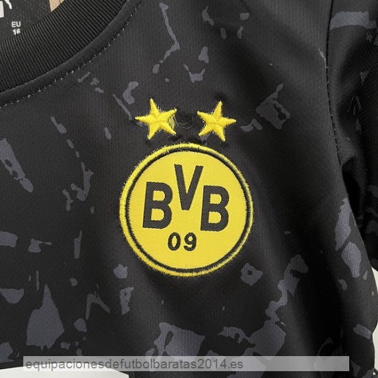Nuevo 2ª Conjunto De Niños Borussia Dortmund 23/24 Negro Amarillo Baratas